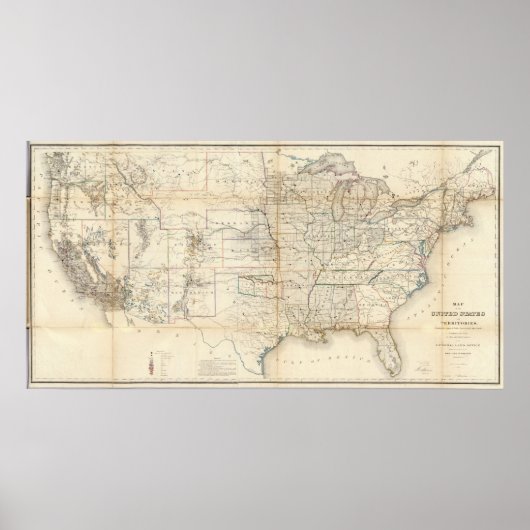 統一された州、テリトリ ポスター (正面)