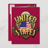 統一された州 ポストカード (正面/裏面)