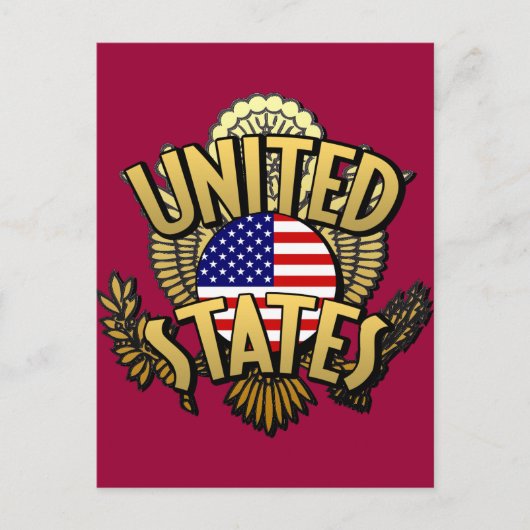 統一された州 ポストカード (正面)