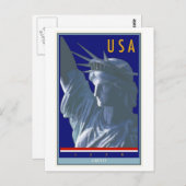 統一された州 ポストカード (正面/裏面)