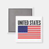 統一された州 マグネット (正面/裏面)