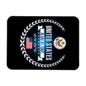 統一された州 マグネット (横)