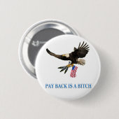 統一された州 缶バッジ (正面&裏面)