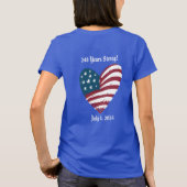 「統一された我々は…」 レディース Tシャツ (裏面)