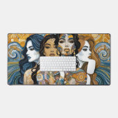 「統一された放射能」 デスクマット (キーボード&マウス)