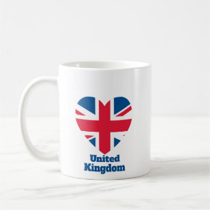 統一された王国ハート国旗 コーヒーマグカップ