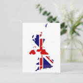 統一された王国国旗の地図 ポストカード (スタンド正面)