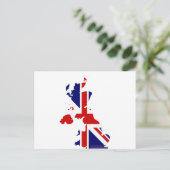 統一された王国旗の地図 ポストカード (スタンド正面)