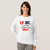 統一された王国熱い女の子tシャツ tシャツ (正面フル)