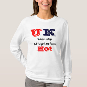 統一された王国熱い女の子tシャツ tシャツ