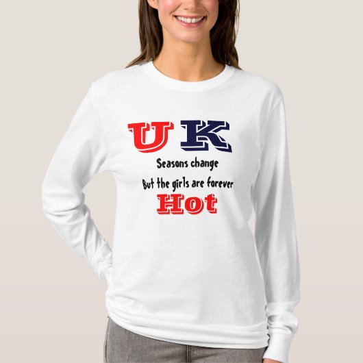 統一された王国熱い女の子tシャツ tシャツ (正面)