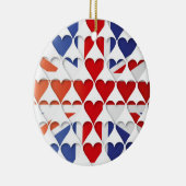 統一された王国素晴らしイギリス国旗のハート セラミックオーナメント (右)
