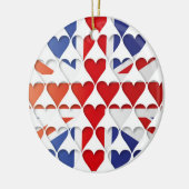 統一された王国素晴らしイギリス国旗のハート セラミックオーナメント (左)