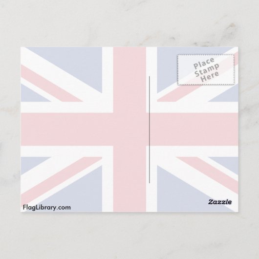 統一された王国統一された国旗 ポストカード (裏面)