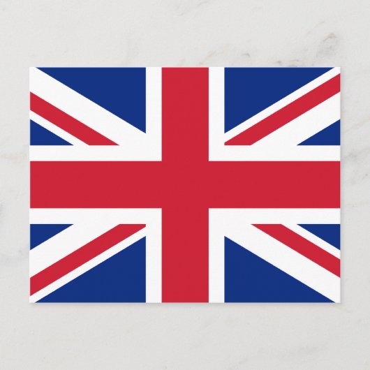 統一された王国統一された国旗 ポストカード (正面)