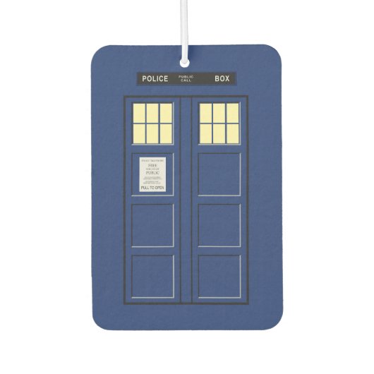 統一された王国 – Blue Police Public Call Box 1 カーエアーフレッシュナー (正面)