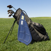 統一された王国 – Blue Police Public Call Box 1 ゴルフタオル (グリーン)