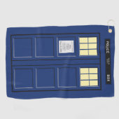 統一された王国 – Blue Police Public Call Box 1 ゴルフタオル (横)