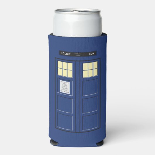 統一された王国 – Blue Police Public Call Box 1 スリム缶クーラー (Seltzer正面)