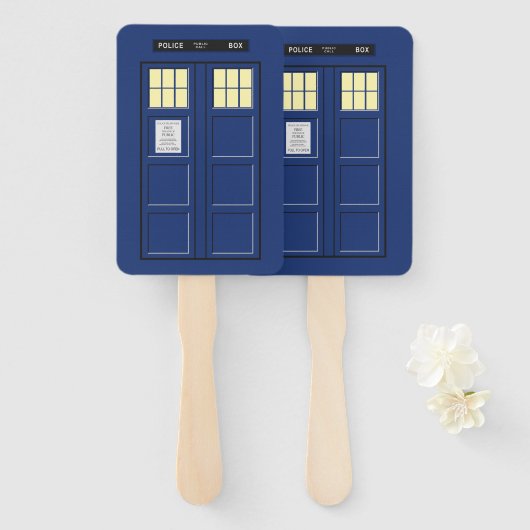 統一された王国 – Blue Police Public Call Box 1 ハンドファン (正面&裏面)