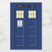 統一された王国 – Blue Police Public Call Box 1 フードラベル (シングルラベル)