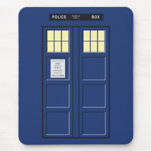 統一された王国 – Blue Police Public Call Box 1 マウスパッド