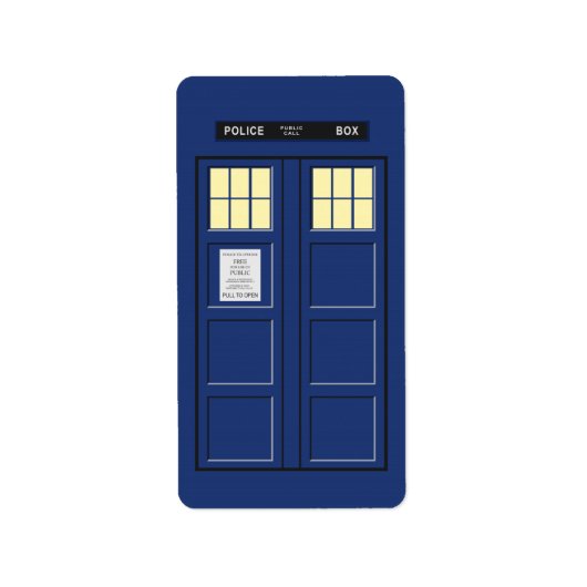 統一された王国 – Blue Police Public Call Box 1 ラベル (正面)