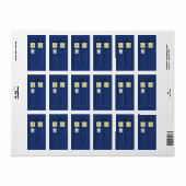 統一された王国 – Blue Police Public Call Box 1 ラベル (フルシート)