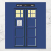 統一された王国 – Blue Police Public Call Box 1 ワインラベル (シングルラベル)