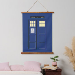 統一された王国 – Blue Police Public Call Box 1 吊り下げ型タペストリー