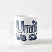 統一された私達はスケートで滑ります コーヒーマグカップ (正面左)