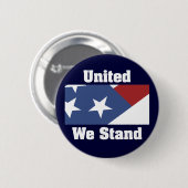 統一された私達はボタンを立てます 缶バッジ (正面&裏面)