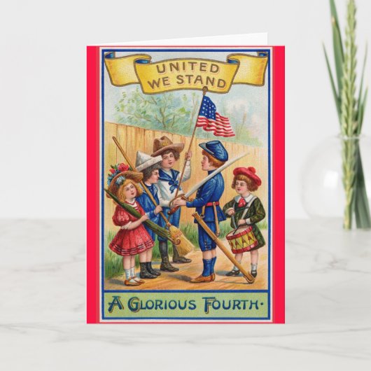 統一された私達は挨拶状を立てます カード (正面)