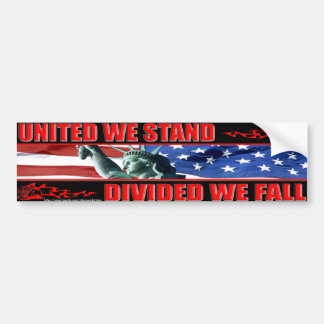 統一された私達は私達をころびます立てましたり及び分けました バンパーステッカー