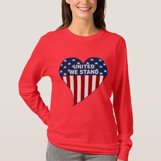 統一された私達は立ちます Tシャツ (正面)