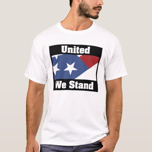 統一された私達はTシャツを立てます Tシャツ (正面)