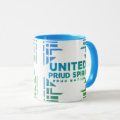 統一された霊誇りを持った国マグ マグカップ (正面右)