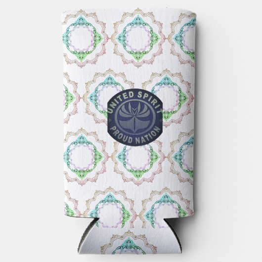 統一された霊誇りを持った国 スリム缶クーラー (正面)