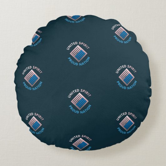 統一された霊誇りを持った国 ラウンドクッション (正面)