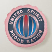 統一された霊誇りを持った国 ラウンドクッション (裏面)