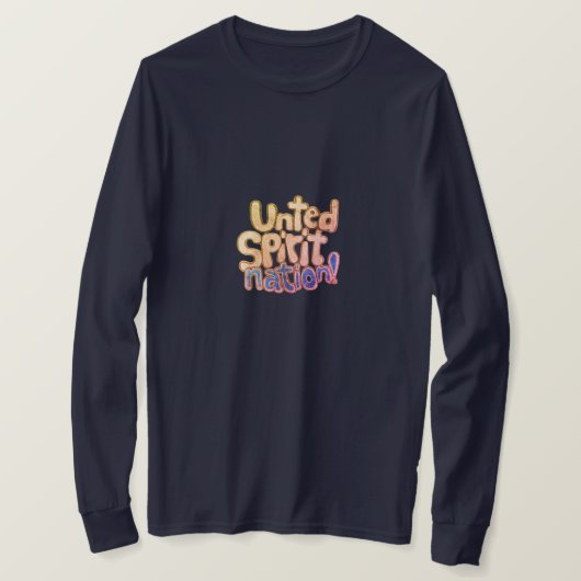 統一された霊誇りを持った国 Tシャツ (デザイン正面)