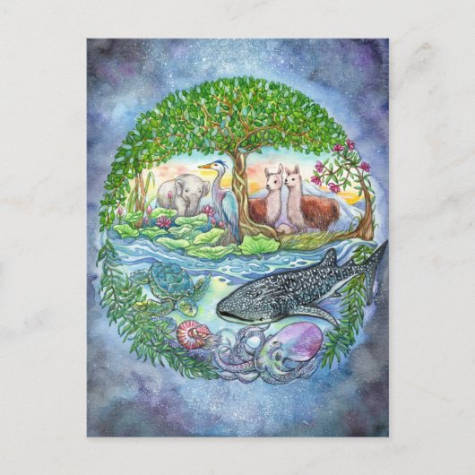 統一された ポストカード (正面)