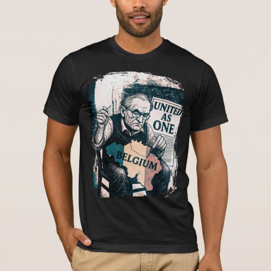 統一されたas One – ベルギーヴィンテージデザイン Tシャツ (正面)