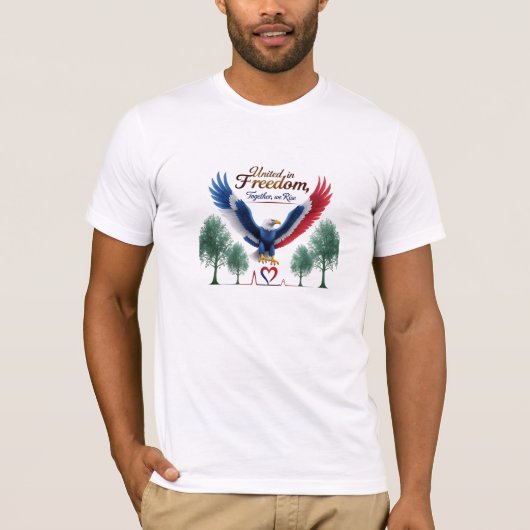 統一されたin Freedom - Eagle Heartbeat Edition Tシャツ (正面)