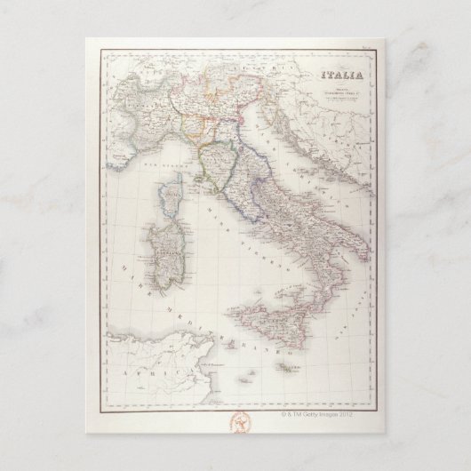 統一の前のイタリア ポストカード (正面)