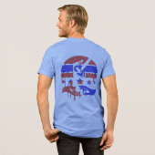 統一の手 トライブレンドTシャツ (フル背面)