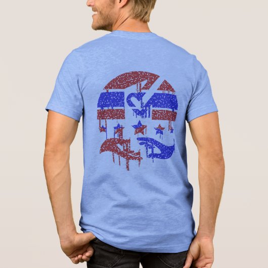 統一の手 トライブレンドTシャツ (裏面)