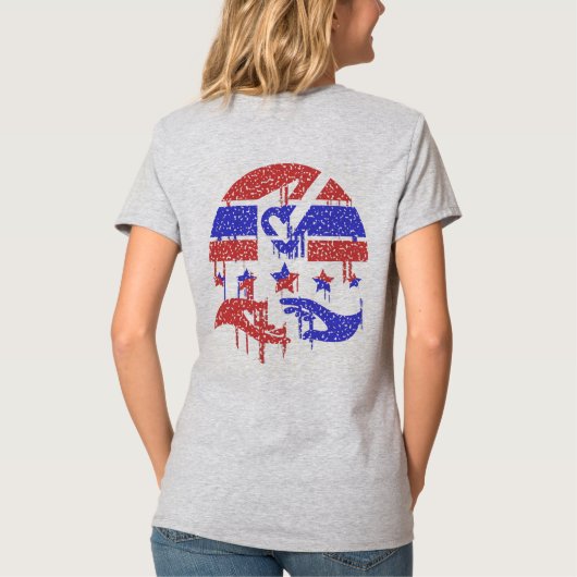 統一の手 Tシャツ (裏面)