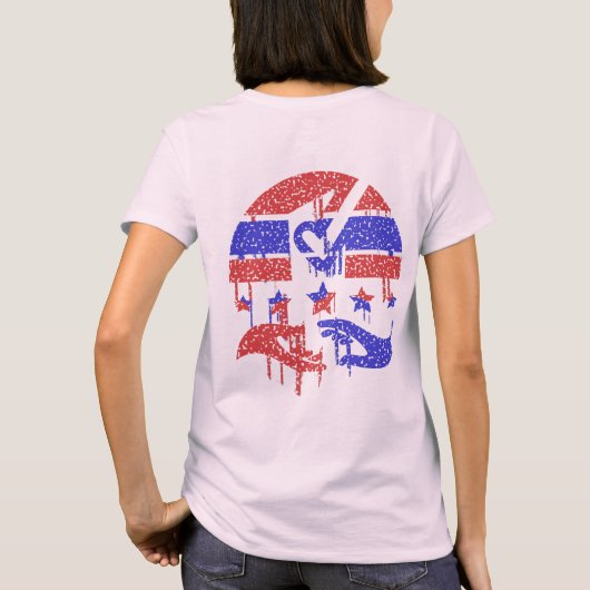 統一の手 Tシャツ (裏面)