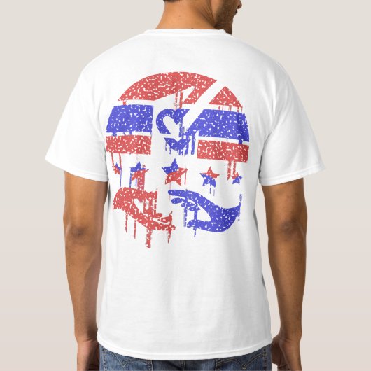 統一の手 Tシャツ (裏面)